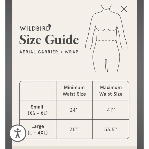 WildBird Aerial Buckle Wrap Willow Ginger XS–XL Adjustable Waist Support NWOT - Picture 6 of 6